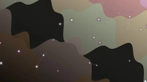 Abstract Constellation Map with Earth Tone Layers Stock Footage 332183452
