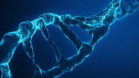 Abstract construction of a DNA. Concept DNA Medical research, genetic enginee Stock Illustration
