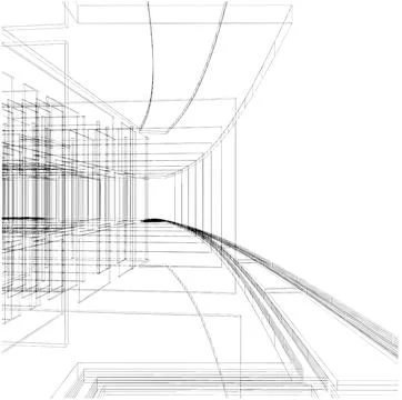 Abstract Construction Of The Line Vector Stockillustratie