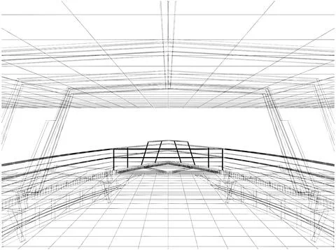 Abstract Construction Of The Line Vector 스톡 일러스트