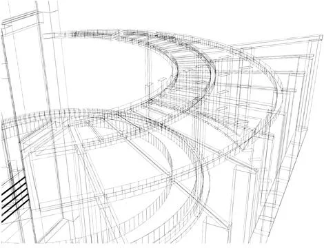 Abstract Construction Of The Line Vector 스톡 일러스트