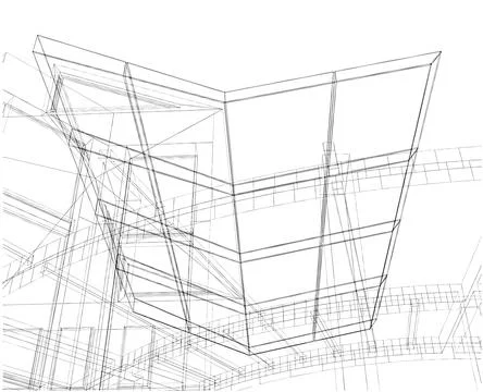 Abstract Construction Of The Line Vector Stock Illustration