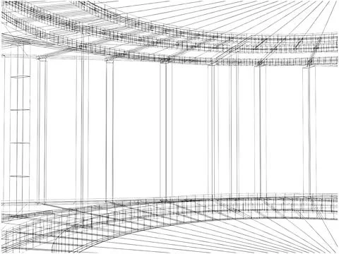 Abstract Construction Of The Line Vector Stockillustratie