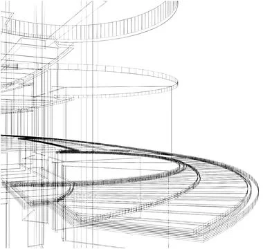 Abstract Construction Of The Line Vector Stock Illustration