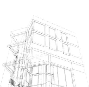 Abstract Construction Of The Line Vector Stock Illustration