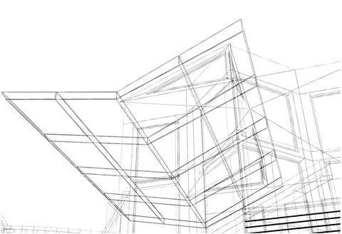 Abstract Construction Of The Line Vector Stock Illustration
