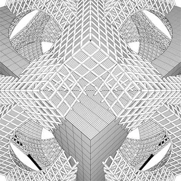 Abstract Construction Of The Line Vector イラスト素材