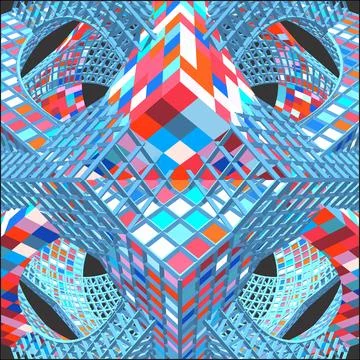 Abstract Construction Of The Line Vector Stock Illustration