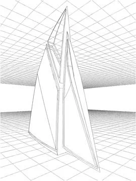 Abstract Construction Of The Line Vector Stock Illustration