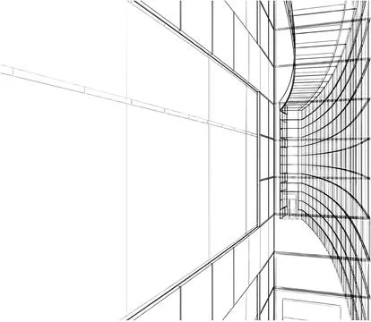 Abstract Construction Of The Line Vector イラスト素材