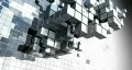 abstract construction made of cubes HD Footage