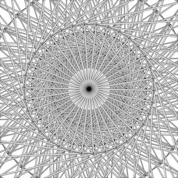 Abstract Construction Structure Vector Stockillustratie