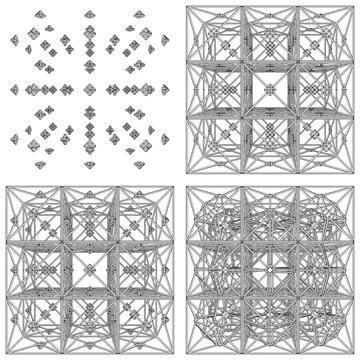 Abstract Construction Structure Vector 스톡 일러스트