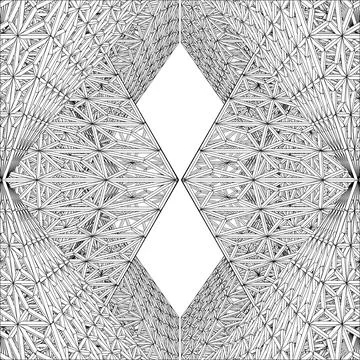 Abstract Construction Structure Vector Stockillustratie