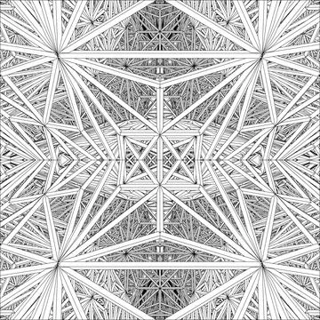 Abstract Construction Structure Vector Stock Illustration