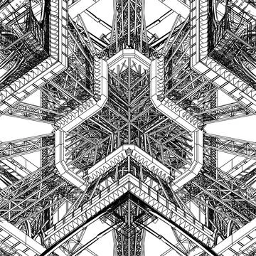 Abstract Construction Structure Vector Stock Illustration