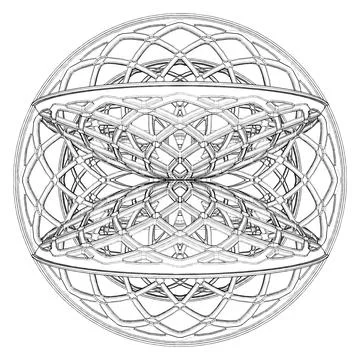 Abstract Construction Structure Vector Stockillustratie