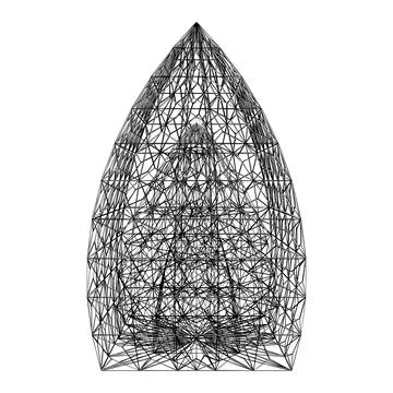 Abstract Construction Structure Vector Stockillustratie