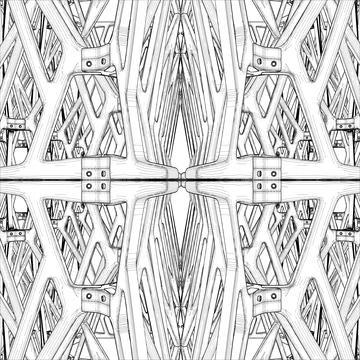 Abstract Construction Structure Vector 스톡 일러스트