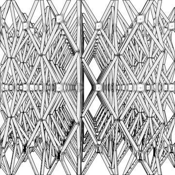 Abstract Construction Structure Vector イラスト素材