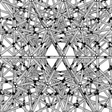 Abstract Construction Structure Vector Stock Illustration