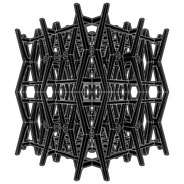 Abstract Construction Structure Vector イラスト素材