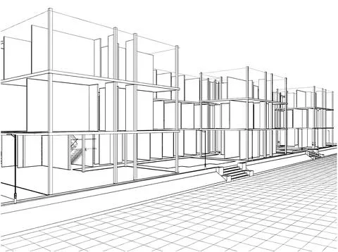 Abstract Construction Structure Vector 스톡 일러스트