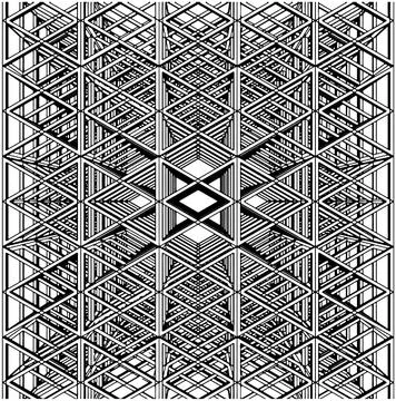 Abstract Construction Structure Vector Stockillustratie