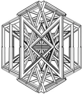 Abstract Construction Structure Vector 스톡 일러스트