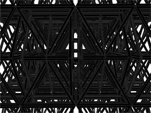 Abstract Construction Structure Vector Stock Illustration