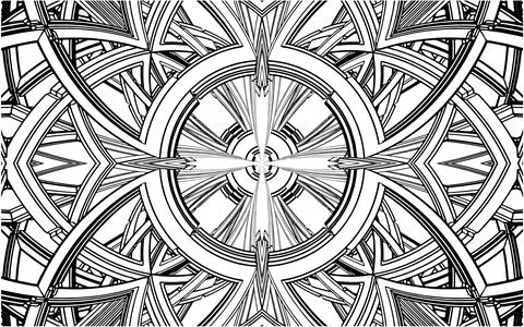 Abstract Construction Structure Vector Stock Illustration