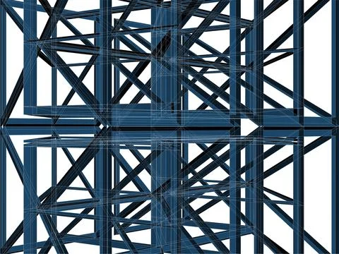 Abstract Construction Structure Vector 스톡 일러스트