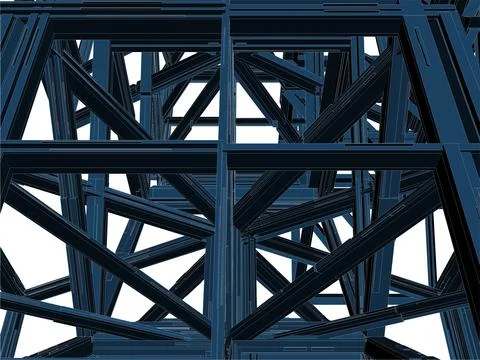 Abstract Construction Structure Vector 스톡 일러스트