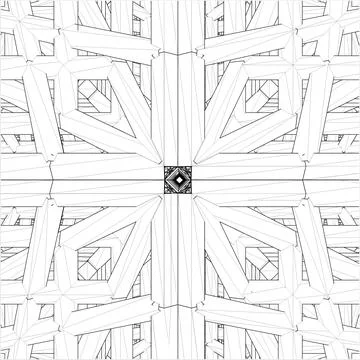 Abstract Construction Structure Vector イラスト素材