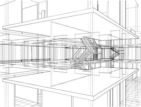 Abstract Construction Structure Vector イラスト素材