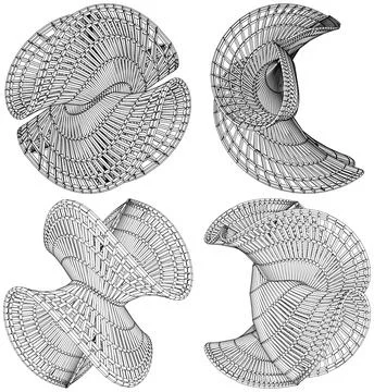 Abstract Construction Structure Vector Stockillustratie