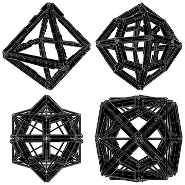 Abstract Construction Structure Vector Stock Illustration