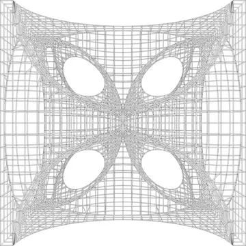 Abstract Construction Structure Vector Stock Illustration