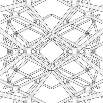 Abstract Construction Structure Vector Stockillustratie