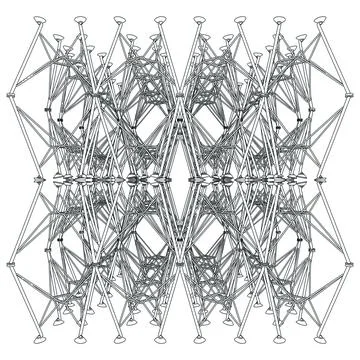 Abstract Construction Structure Vector イラスト素材