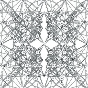 Abstract Construction Structure Vector Stock Illustration