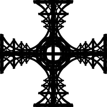 Abstract Construction Structure Vector. イラスト素材