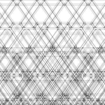 Abstract Construction Structure Vector. Triangular Architectural Construction. Stock Illustration