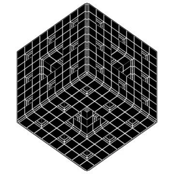 Abstract Construction Structure Vector. Triangular Architectural Construction Ilustración de archivo