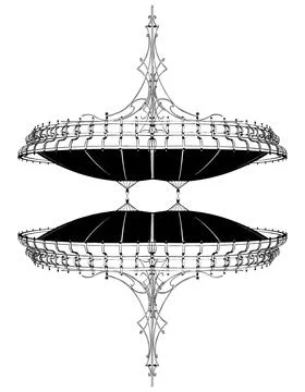 Abstract Constructions Of Eaves Vector Stock Illustration