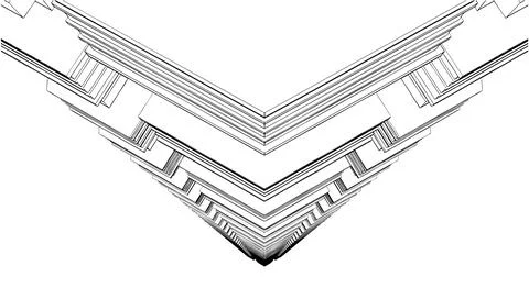 Abstract Constructions of the Skyscraper From Top Vector 스톡 일러스트