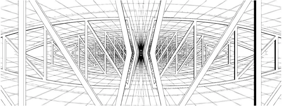 Abstract Constructions Of The Trellis Vector Stock Illustration