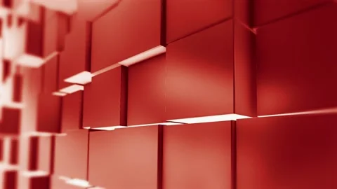 Abstract Container shape, 4k Background Random Motion, 3d Dark Animation. Stock Footage 294051688