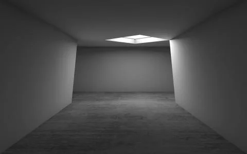 Abstract contemporary architecture, empty room Stock Illustration