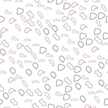 Abstract contemporary modern trendy seamless patterns. Hand drawn various rou Stock Illustration